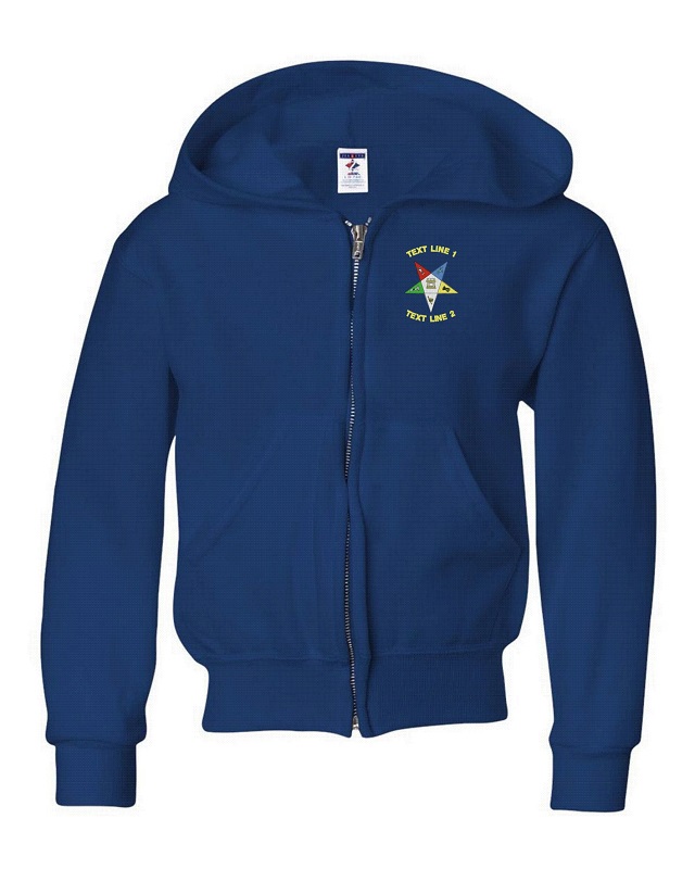 OES Eastern Star Full Zip Fleece Sweat (image for) OES Eastern Star Full Zip Fleece Sweat